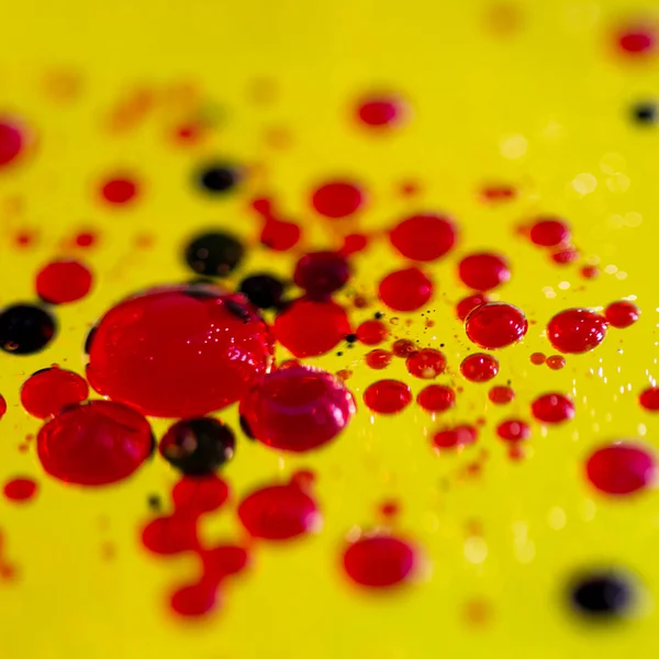 Streszczenie, kolorowy kompozycja z oliwą, wodą i atrament — Zdjęcie stockowe