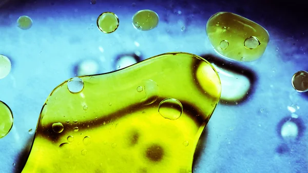 Streszczenie, kolorowy kompozycja z oliwą, wodą i atrament — Stok fotoğraf