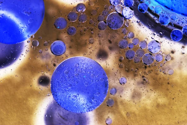 Composición abstracta y colorida con aceite, agua y tinta — Foto de Stock
