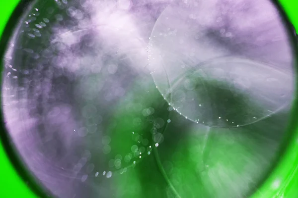 Abstrakt undervannslek med bobler, geleballer og lys – stockfoto
