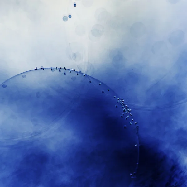 Abstracte onderwater games met bubbels, gelei ballen en licht — Stockfoto