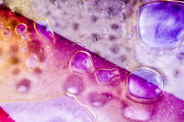 streszczenie, kolorowy kompozycja z oliwą, wodą i atrament