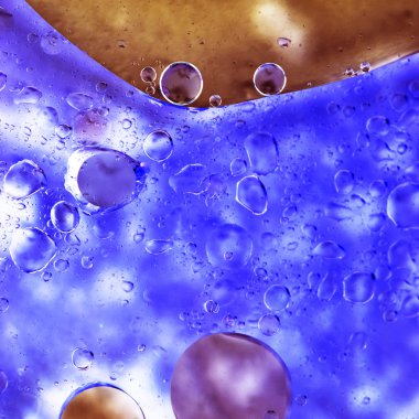 streszczenie, kolorowy kompozycja z oliwą, wodą i atrament