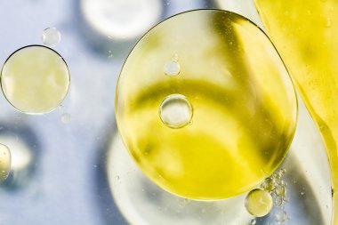 streszczenie, kolorowy kompozycja z oliwą, wodą i atrament