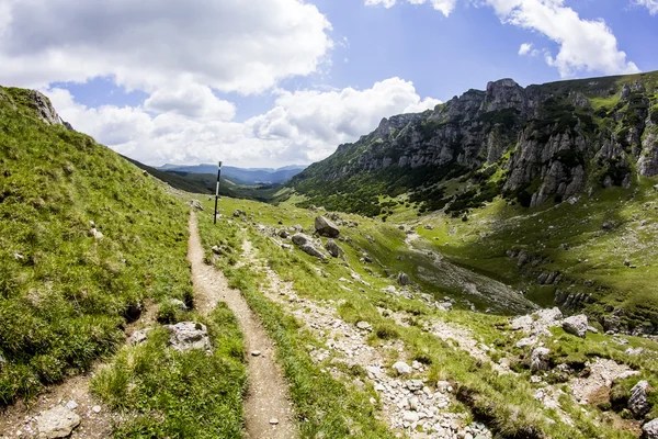 Landschap uit het Bucegi-gebergte, een deel van Zuid-Karpaten in Roemenië — Stockfoto