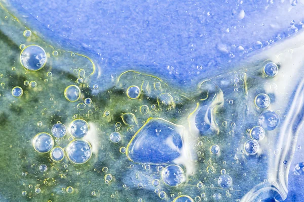 Abstract, kleurrijke samenstelling met olie, water en inkt — Stockfoto