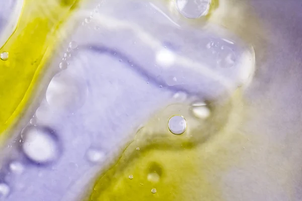 Abstract, kleurrijke samenstelling met olie, water en inkt — Stockfoto