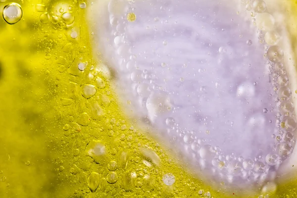 Composición abstracta y colorida con aceite, agua y tinta — Foto de Stock