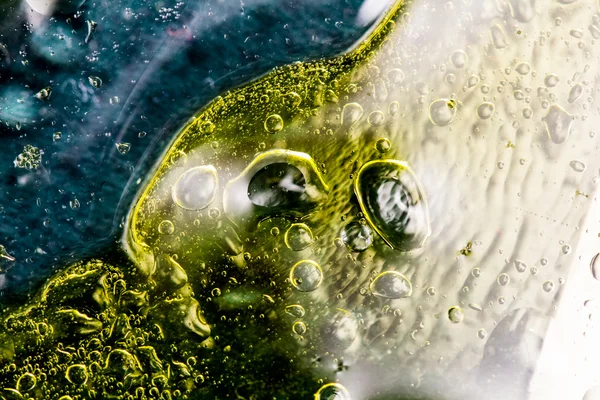 Streszczenie, kolorowy kompozycja z oliwą, wodą i atrament — Stok fotoğraf