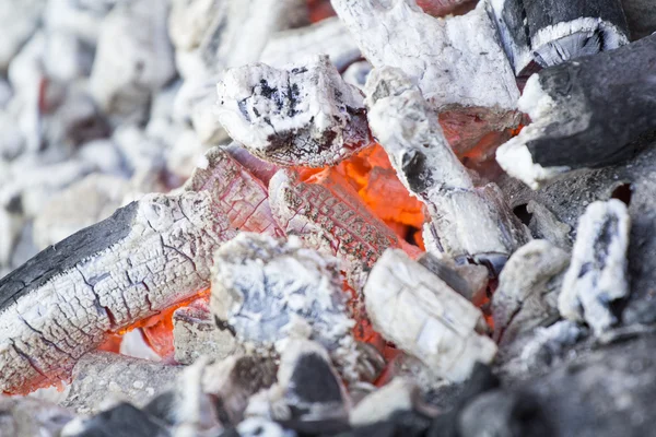 Hot embers - textures — Stock Photo, Image