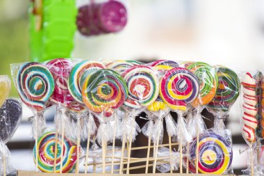 lolly çıkar, kurabiye, kek ve diğer tatlılar