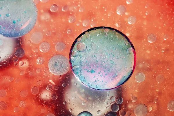 Abstract, colorful composition with oil, water and ink — Stock Photo, Image