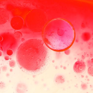 streszczenie, kolorowy kompozycja z oliwą, wodą i atrament