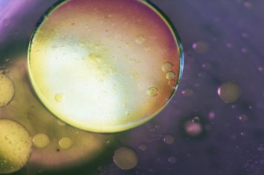 streszczenie, kolorowy kompozycja z oliwą, wodą i atrament