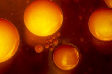 streszczenie, kolorowy kompozycja z oliwą, wodą i atrament