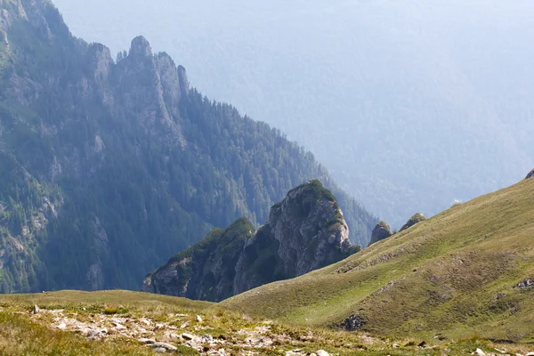 Пейзаж с гор Бучеги, часть Южных Карпат в Румынии — стоковое фото