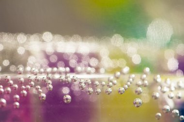 renkli jöle ile sualtı boru ile soyut kompozisyon topları kabarcıklar ve iç