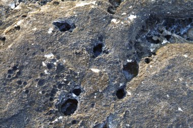 kayalar - doku ve Ege sahil katmanlardan