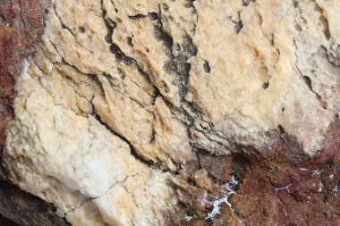 kayalar - doku ve Ege sahil katmanlardan