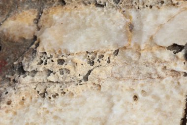 kayalar - doku ve Ege sahil katmanlardan