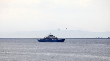 Keramoti, Yunanistan - 20 Temmuz - 2014 Thassos 20 Temmuz 2014 Keramoti, Yunanistan Thassos Adası'na devam feribot