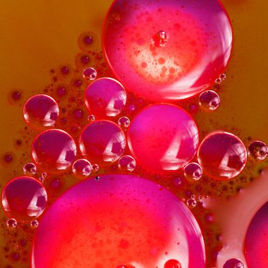 streszczenie, kolorowy kompozycja z oliwą, wodą i atrament