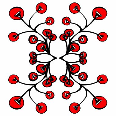 Benzersiz, soyut desen - vektör