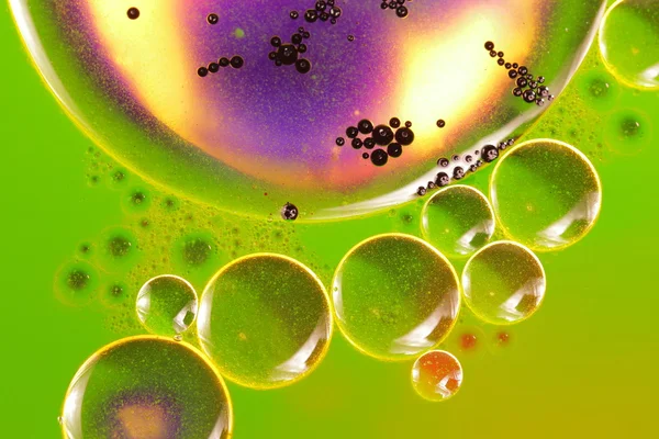 Abstract Kleurrijke Samenstelling Met Olie Water Inkt — Stockfoto