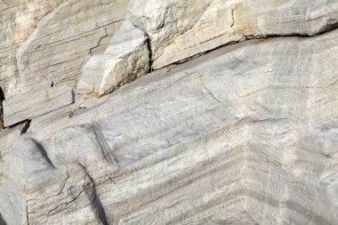 Mermer taş - doku ve Ege sahil katmanlardan