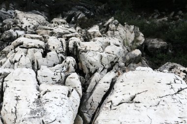 Mermer taş - doku ve Ege sahil katmanlardan