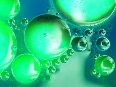 streszczenie, kolorowy kompozycja z oliwą, wodą i atrament