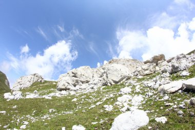 Romanya 'daki Güney Karpatlar' ın bir parçası olan Bucegi Dağları 'ndan manzara