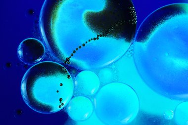 streszczenie, kolorowy kompozycja z oliwą, wodą i atrament