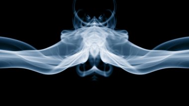 Duman şekillerle soyut kompozisyon