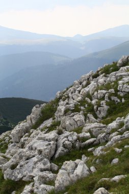Romanya 'daki Güney Karpatlar' ın bir parçası olan Bucegi Dağları 'ndan manzara