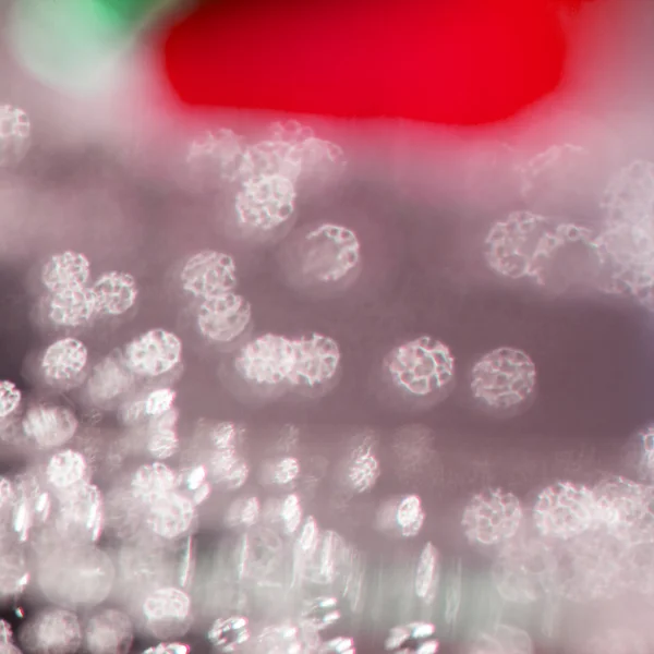 Abstract composition with underwater tubes with colorful jelly balls inside and bubbles — Stock Photo, Image