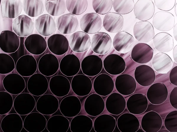Abstract composition with cocktail straws — Stock Photo, Image