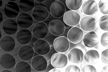 Kokteyl kamış ile soyut kompozisyon