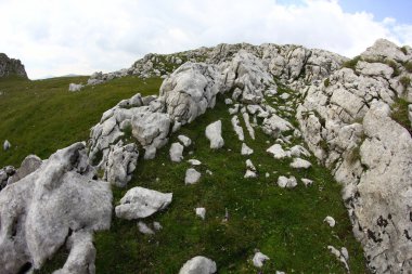Romanya 'daki Güney Karpatlar' ın bir parçası olan Bucegi Dağları 'ndan manzara