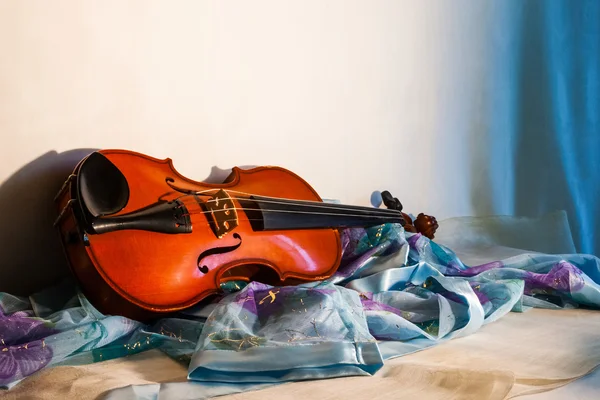 Натюрморт со скрипкой — стоковое фото