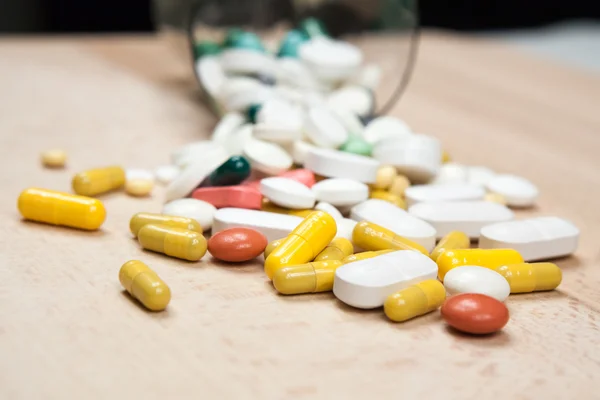 Composition with colorful pills — Stock Photo, Image