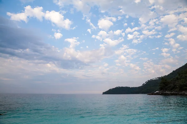 Saliara Beach (chiamata Marble Beach), bellissima spiaggia bianca nell'isola di Thassos, Grecia — Foto Stock