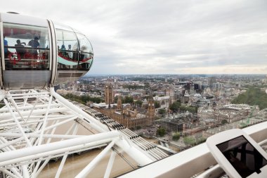 22.07.2015, Londra, İngiltere. Panoramik Londra London Eye'dan