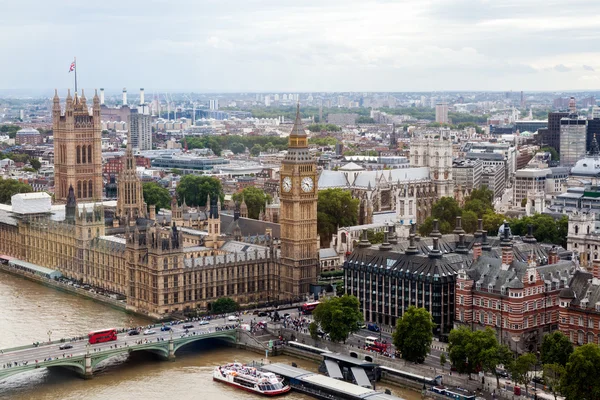 22.07.2015, Londra, İngiltere. Panoramik Londra London Eye'dan