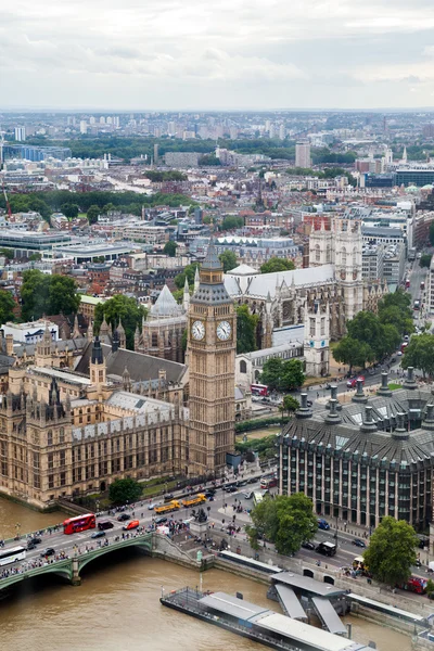 22.07.2015, Londra, İngiltere. Panoramik Londra London Eye'dan — Stok fotoğraf