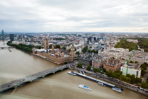 22.07.2015, Londra, İngiltere. Panoramik Londra London Eye'dan — Stok fotoğraf