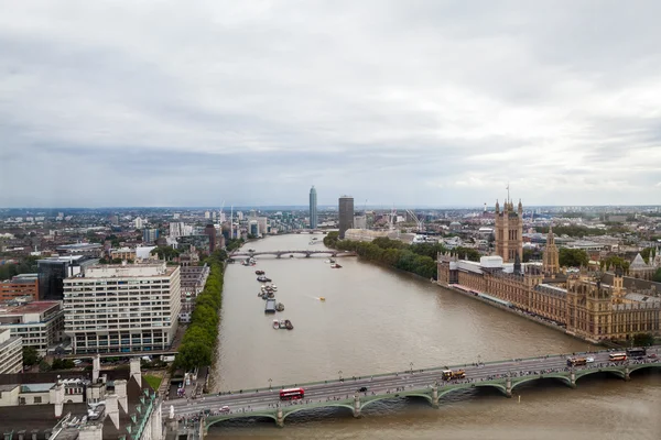 22.07.2015, Londra, İngiltere. Panoramik Londra London Eye'dan — Stok fotoğraf