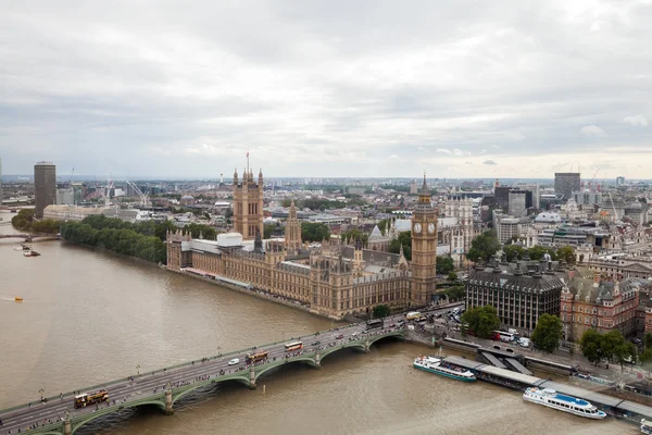 22.07.2015, Londra, İngiltere. Panoramik Londra London Eye'dan — Stok fotoğraf