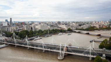 22.07.2015, Londra, İngiltere. Panoramik Londra London Eye'dan