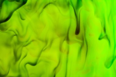 Mürekkep ve küçük kabarcıklar ile soyut kompozisyon. Güzel arka plan, doku ve renk